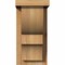 Ekena Millwork Ridgewood Rough Sawn Corbel w/Backplate, Western Red Cedar, 6"W x 8"D x 12"H COR06X08X12RID01RWR - alternate 3